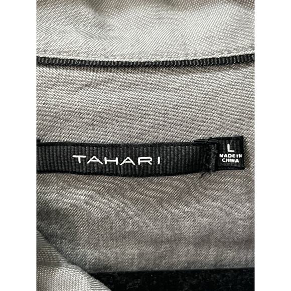 Tahari Women’s Grey Shacket Jacket Size Large Button Front Casual Outerwear - Picture 5 of 9